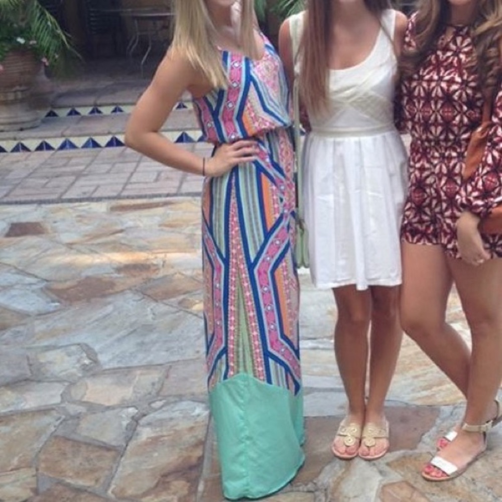 Aztec multicolored Maxi Dress